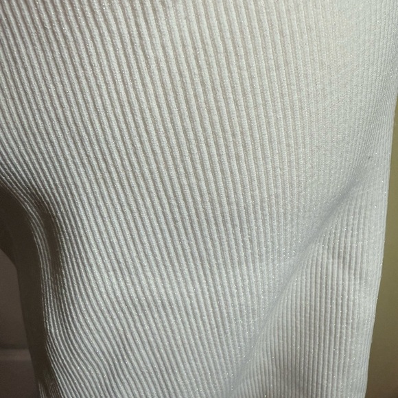 Forever 21 Bodycon Ribbed Sweater Dress - white size XL BNWT - Picture 7 of 7